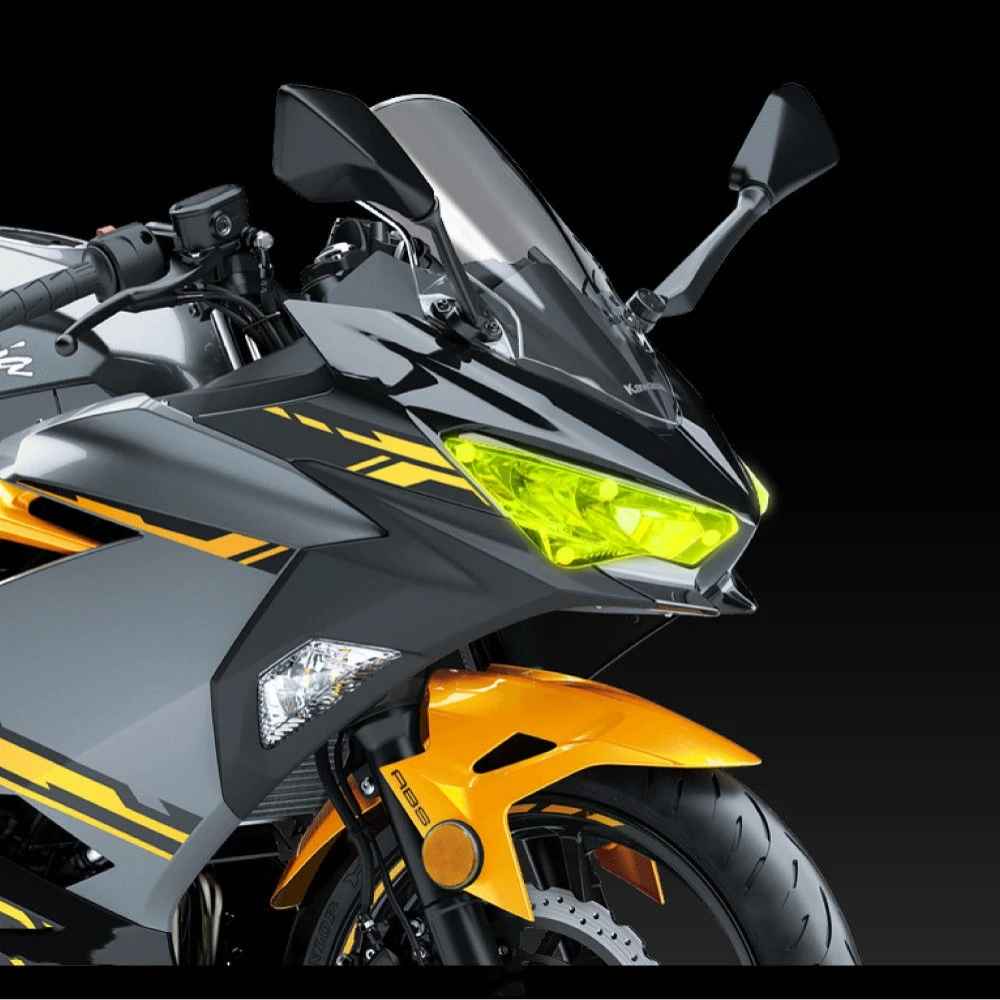 Мотоциклетная фара Защитная крышка объектива экрана для Kawasaki Ninja zxzx6r - Цвет: Fluorescent green