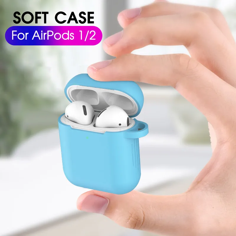 IKSNAIL чехол для наушников Apple AirPods1 2 силиконовый чехол беспроводные Bluetooth наушники Air Pods Чехол защитный для AirPod чехол