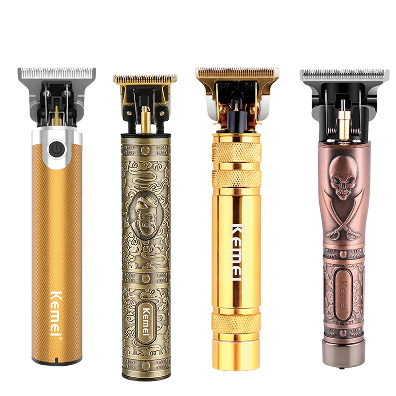 

Kemei Professional Barber Shop Pro Li T-Outliner Skeleton Heavy Hitter Cordless Trimmer 0mm Baldheaded Finish Hair Cutting