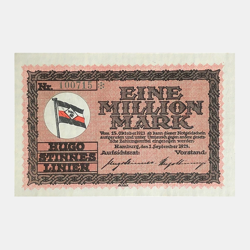 Германия 1923 UNC Оригинал Note 1000000 Mark 1923G-437 | Дом и сад