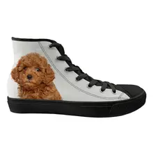 Doginthehole высокие кроссовки милые домашние животные Дизайн обувь матерчатая Персонализированная джинсовая на шнуровке дышащая прогулочная обувь для студентов