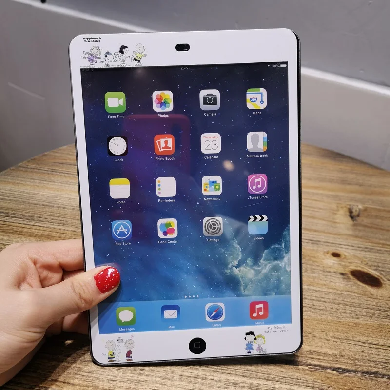 Защитная пленка для экрана планшета для iPad mini 4 5 с мультяшным рисунком из закаленного стекла твердость HD прозрачная стеклянная пленка для iPad mini 1 2 3 Funda+ ручка - Цвет: For IPad Mini 4 5