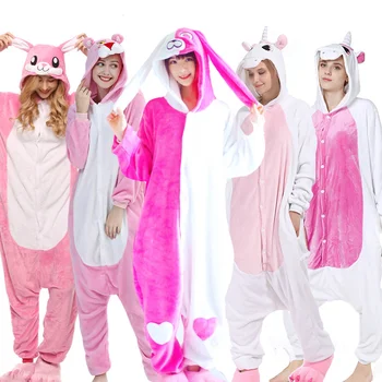

Pajamas For Women Unicorn Kigurumi Flannel Cute Animal Pajamas Sets Women Winter Sleepwear unicornio Nightie Pyjamas Home wear