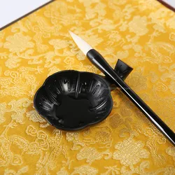 Assiette à encre en plastique, support de vaisselle d'encre, support de brosse, lavage de vaisselle d'encre, peinture, fournitures de calligraphie 