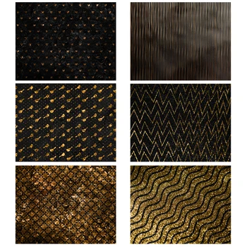 

Nitree Stripe Dot Lattice Tinfoil Texture Food Photography Backdrop Cloth Photo Studio Props Food Photography Background Vinyl