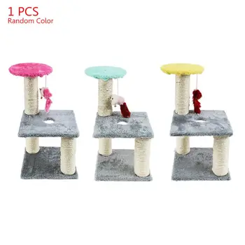 

Cats Scratching Posts Scratcher Tree Climber Jumping Toy Sisal Kitten Claw Grind