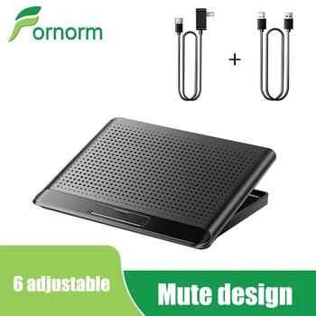 

Laptop Cooling Pad Notebook Cooler Stand 2 USB Port Gaming Laptop Cooler 6 Speed Adjustable Cooling Fan For 14-17inch Laptop