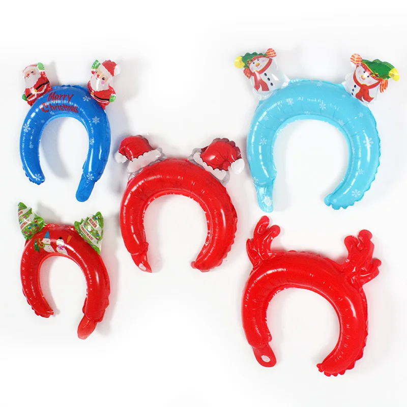 

5PCS Halloween Christmas headband cartoon aluminum balloon balloon holiday party children's toys cosplay headband balloon