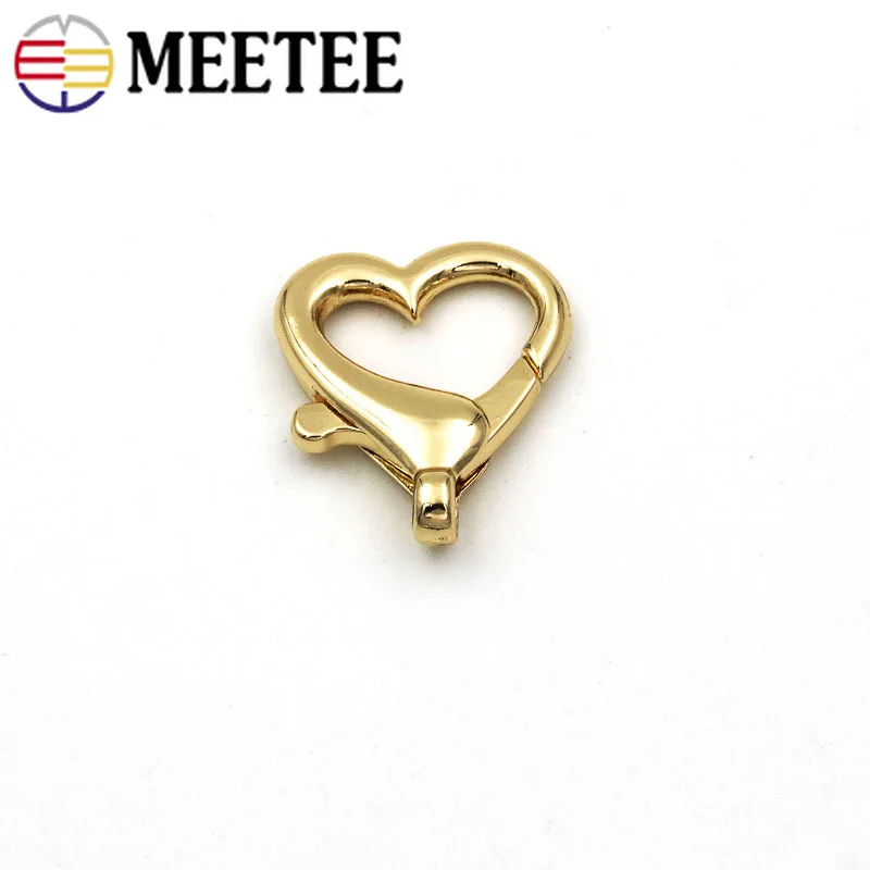 Металл, сердечки пряжки материал для изготовления сумок, цепь на ремешке для ошейник поводок для питомца собаки застежками брелок для ключей с омарами карабин Разъем аксессуары «сделай сам»