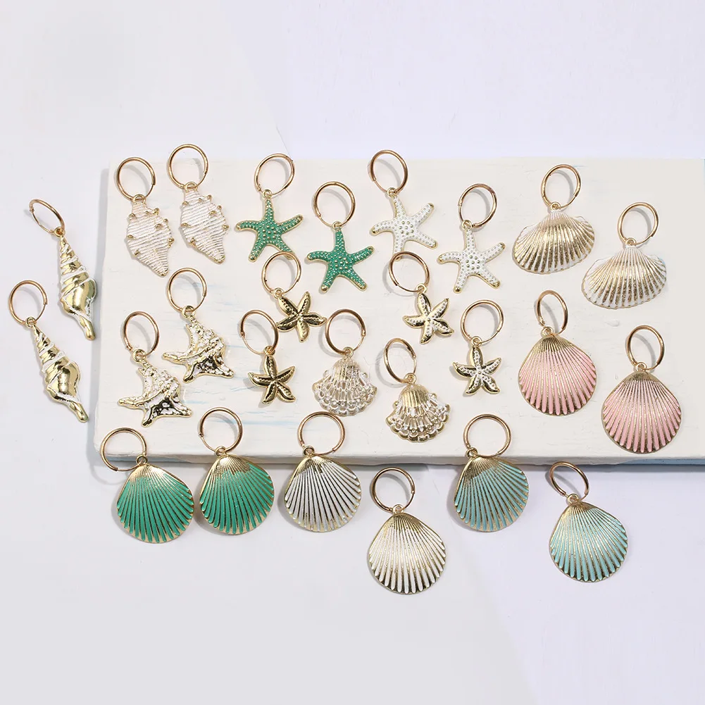 

Natural Sea Shell Conch Earrings for Women Niche INS Girls Beach Jewelry Large Big Dangle Drop Earrings Love Gifts ZA Wholesale