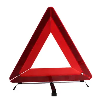 

Car Emergency Breakdown Warning Triangle Red Reflective Safety Hazard Car Tripod Folded Stop Sign