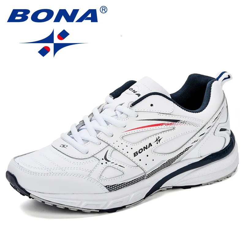 BONA новый стиль спортивная обувь для мужчин кроссовки Zapatillas Hombre мужские кожа
