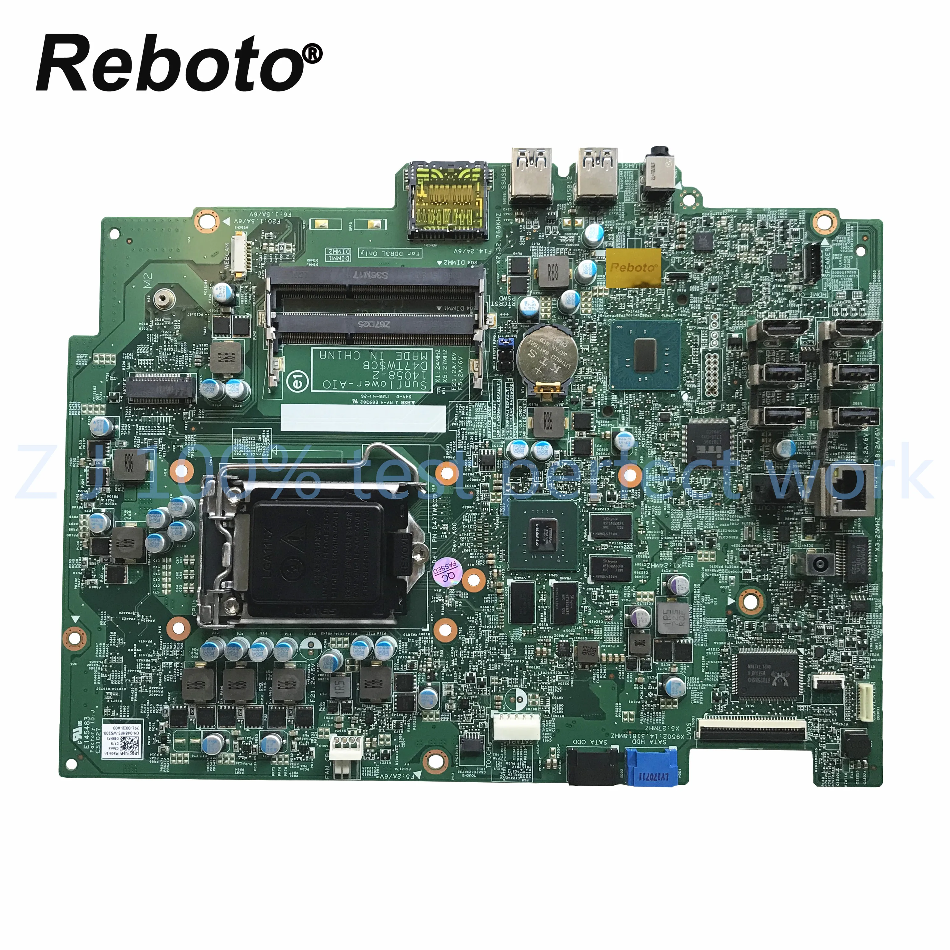 Для DELL Vostro 5450 5459 5460 материнская плата AIO Intel H87 LGA 1151 14058-2 D47TW$ сертификатом от сертификационной 48HP3 048HP3 DDR3L тестирование Быстрая