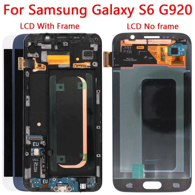 

G920F LCD For Samsung Galaxy S6 LCD Screen Frame Display Replacement LCD For Galaxy S6 Display G920 G920F Repair Parts