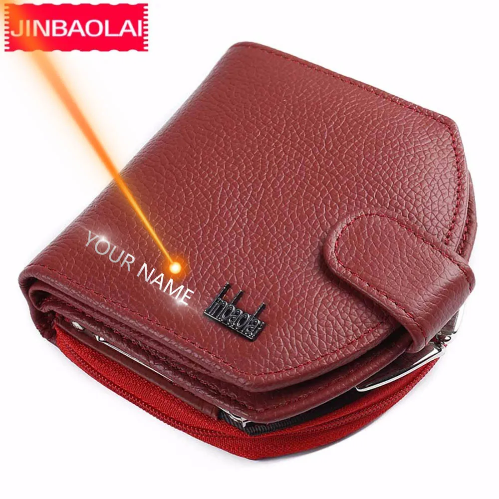 Women Wallets Card-Holder Female Purse High-Quality JINBAOLAI Sample-Style Brand Solid