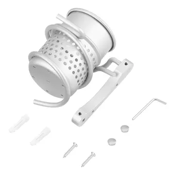 

Aluminum Wall Mounted Hair Dryer Drier Cutout Comb Holder Rack Stand Set Cutout Comb Storage Cup Organizer Bathroom Accessories