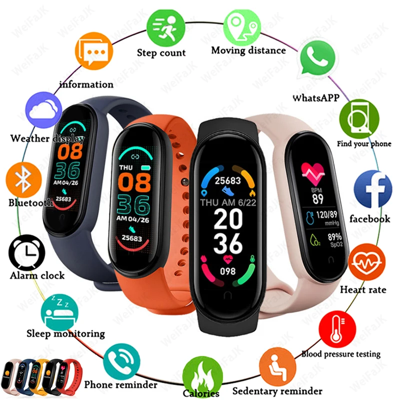 2021 Smart Watches Men Women's Smartwatch Heart Rate Step Calorie Fitness Tracking Sports Bracelet For iPhone Xiaomi Smart Watch