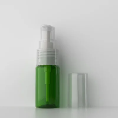 Green Bottle Clear 10 мл X 50 мини-дозатор для лосьона, крема, пластиковая бутылка 10 г, дорожный размер, пустые пластиковые контейнеры для косметики 1/3 унций, бутылки для отелей - Цвет: Green Bottle Clear