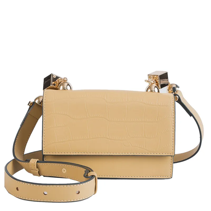 

High Quality Personality Stone Pattern Ladies Small Square Bag New Fashion Casual Wild Shoulder Messenger Bag J5