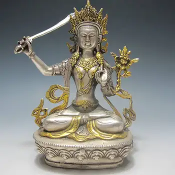 

Gang Chinese Bronze Statue - Tang Xuanzang On Stool