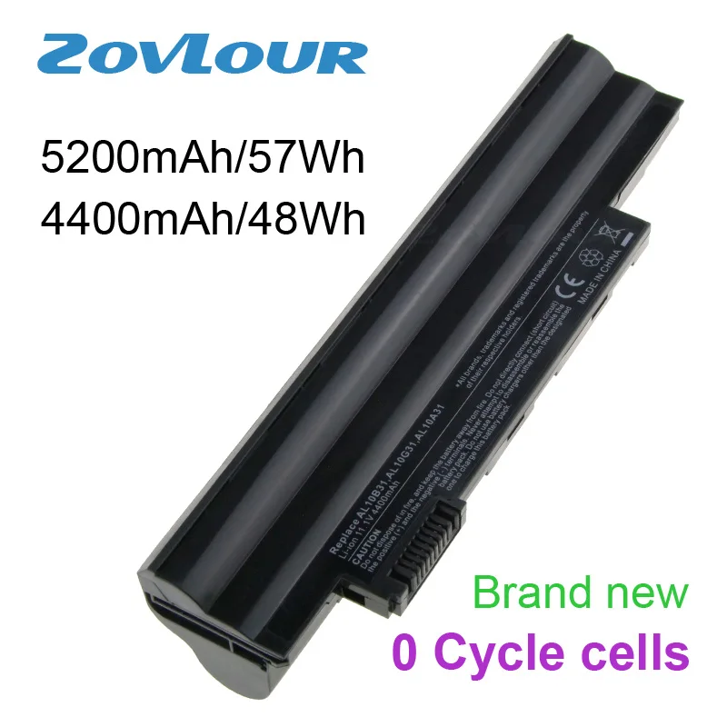 Zovlour батарея ноутбука AL10B31 AL10A31 AL10G31 для acer Aspire One E100 happy2 D257E AOE100 AOD270 AOD255E AO722