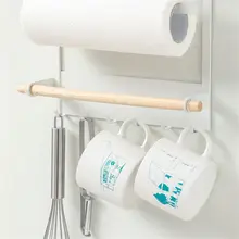Youpin белый магнитный холодильник боковины на холодильник бумажный держатель для полотенец стеллаж для хранения полка кухонный органайзер для кухни