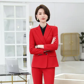 

2019 Black Small Suit Suit Female England Wind Small Suit Temperament Goddess Fan Work