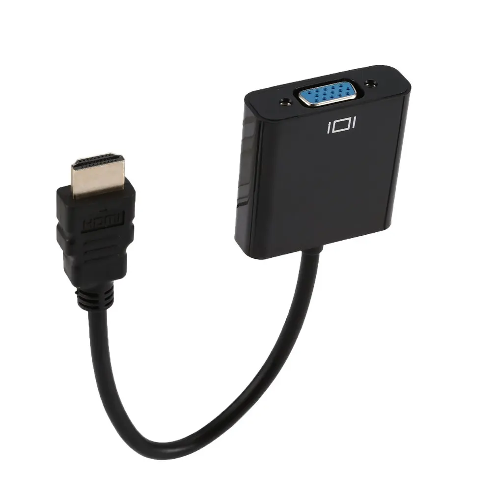 1080P активный HDMI к VGA адаптер видео конвертер папа к женскому с микро USB и 3,5 мм аудио порт кабель