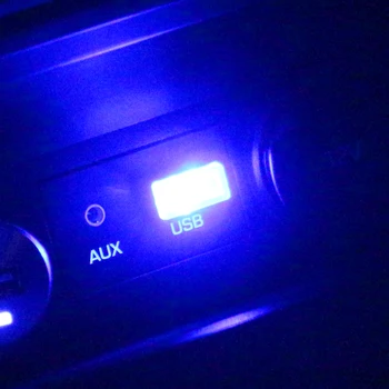 Mini lampka USB LED oświetlenie ambientowe samochodu modelowanie światło do toyoty yaris corolla rav4 auris Prius Camry C-HR CHR Prado Venza Sienna tanie i dobre opinie DE (pochodzenie) Klimatyczna lampa 12 v ABS + electronic components