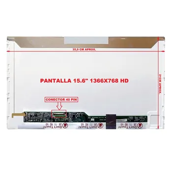 

SCREEN COMPATIBLE AND FOR LAPTOP 15,6 "Acer Aspire 5553G-N934G64MN LCD LED HD 1366X768 WXGA 40 PIN SEE PICTURE