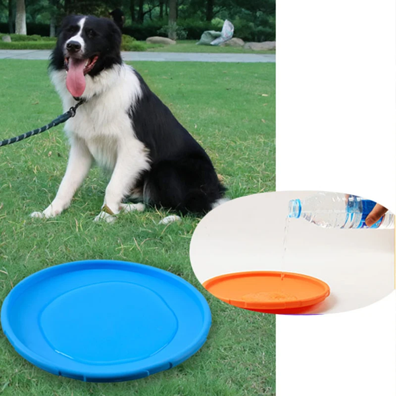 22CM Flying Discs for Large Dog Non-toxic Rubber Small Dog Toys Dog Accessories Supplies for Dogs Bite resistant Kong Dog Toy