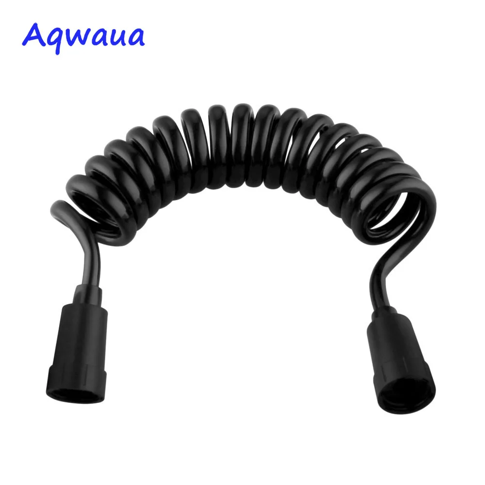 

Aqwaua PVC Bidet Hose Black Flexible Shower Hose 2000mm Telephone Line Hose for Toilet Bidet Sprayer Accessories for Bathroom