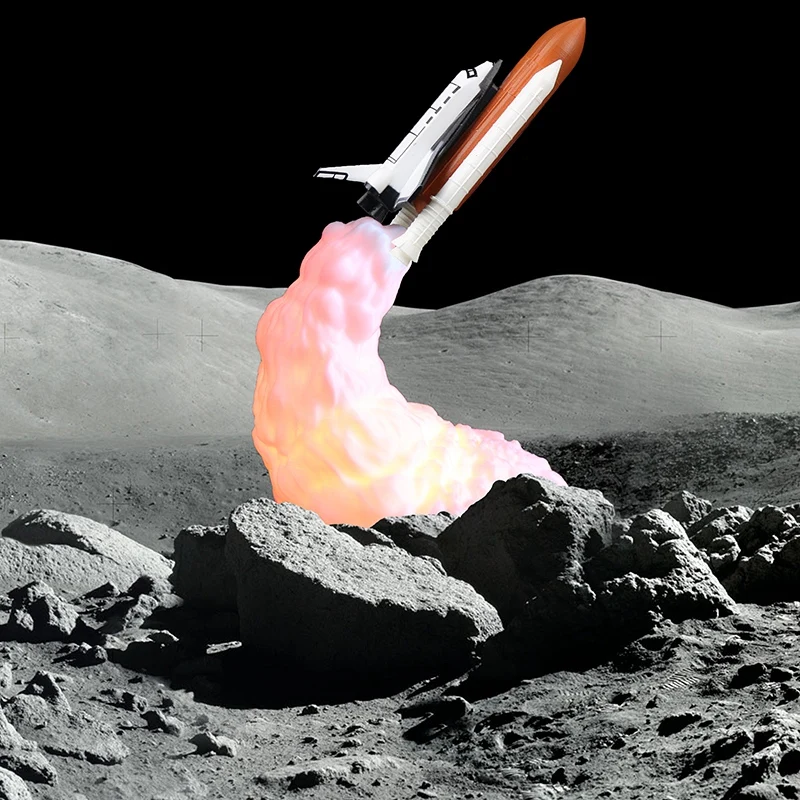 Новейший 3D принт Сатурн V перезаряжаемые лампы Ночник Аполлон 5 для Луны Land Space Lover как украшение комнаты