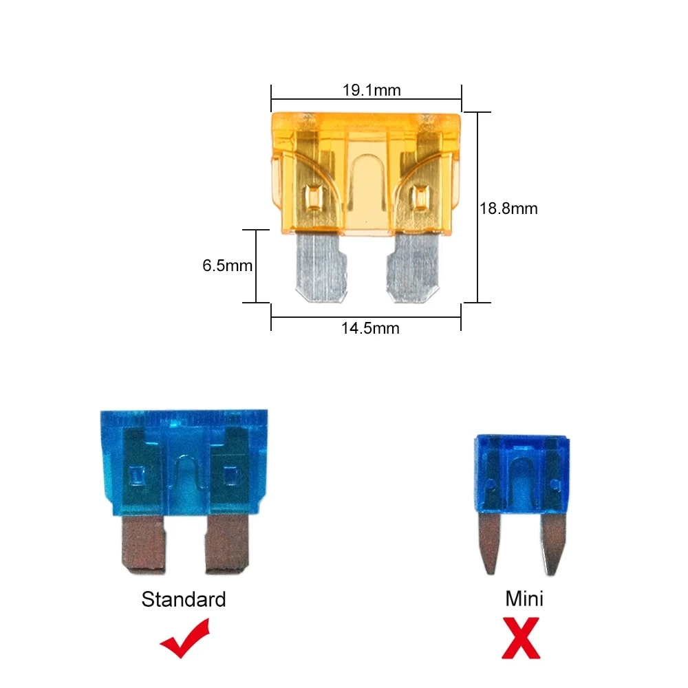 8 Way Fuse Box DC 12V 24V 40A Circuit Car Trailer Auto Blade Fuse Box Block Holder 1pcs