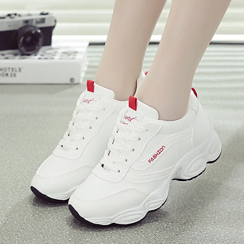 

2019 Autumn New Style Athletic Shoes Women's Tennis Red Versatile Casual Dad WOMEN'S Shoes Harajuku Ulzzang WOMEN'S Casual Shoes