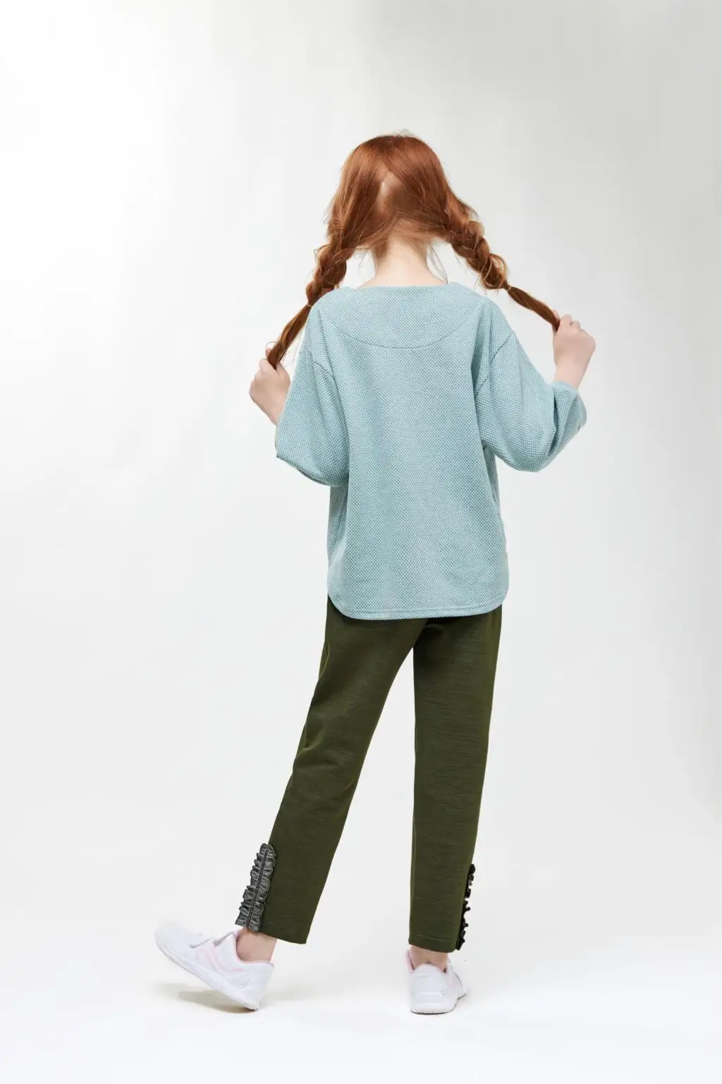 CupofSweet Cotton O neck Girls Pants& Long Sleeve Shirt Set Children Autumn Teenage Girls Trousers Kids Casual Pants Shirt Set