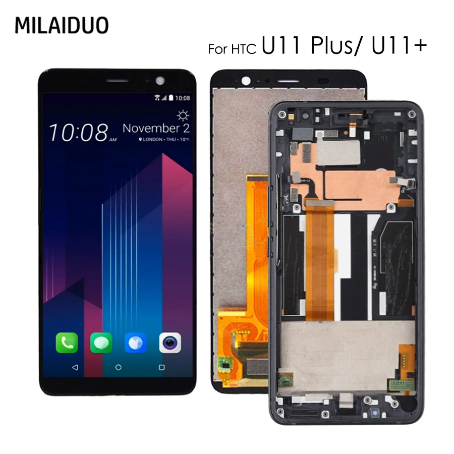 6 0 &quotЖК дисплей для HTC U11 Plus + 2Q4D200 2Q3F100 ЖК кодирующий преобразователь сенсорного