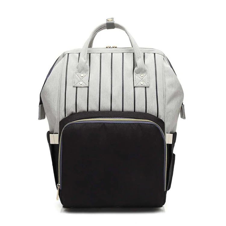 Цвета большой Ёмкость сумка для подгузников, мам подгузник кормящих детские сумки путешествия рюкзаки Женская мода сумка-рюкзак для ухода за ребенком - Цвет: Black