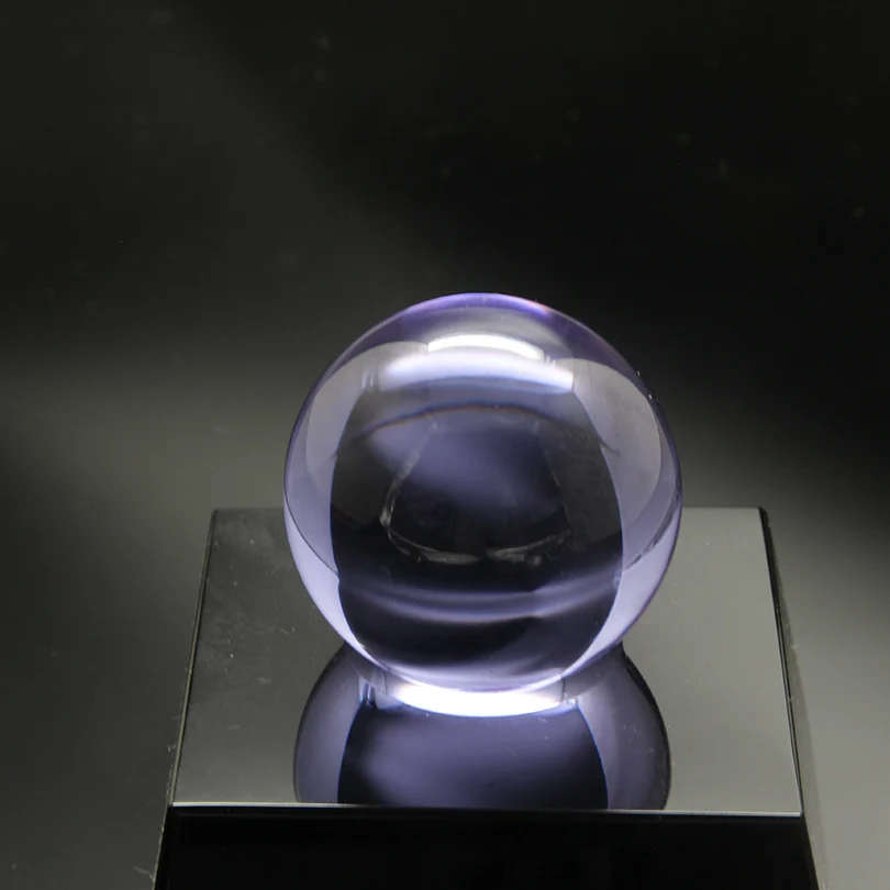 Purple Многоцветный шар из кварцевого стекла, украшение для дома, фэн-шуй, ремесла, шары для фотографии, волшебные настольные украшения для домашнего декора - Цвет: Purple