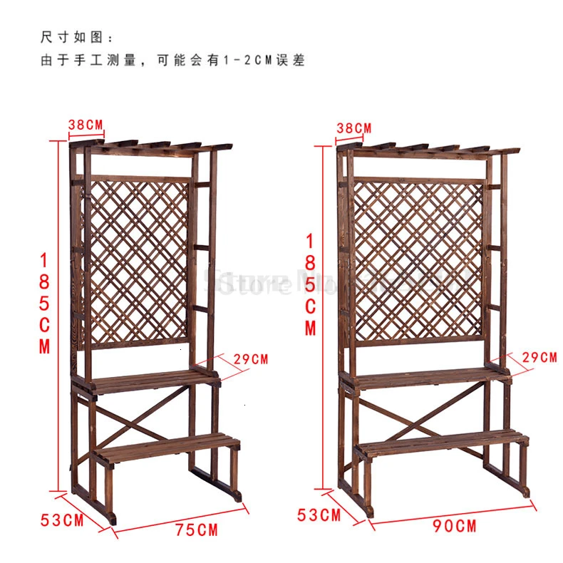Деревянный внутренний двор, балкон, Цветочная полка, полка из цельного дерева, тип посадки, Многоэтажный цветок, наружный, на открытом воздухе, полки для цветочных Горшков
