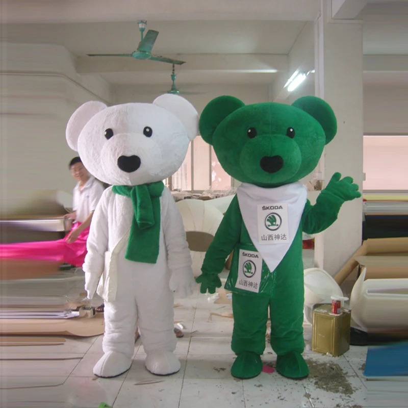 

Factory direct marketing bear mascot adult display cartoon costume set mascot costume