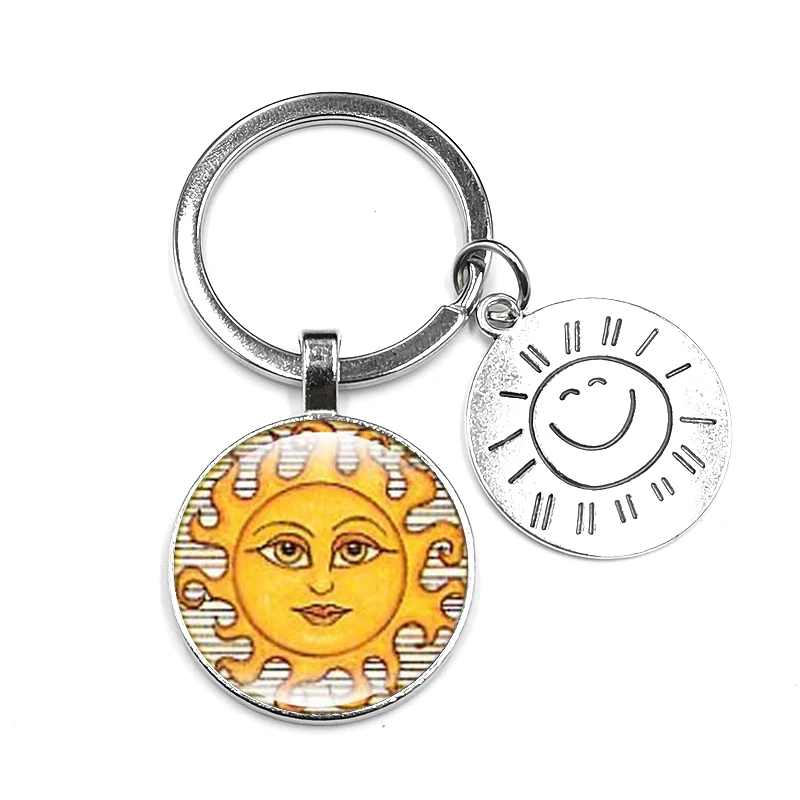 1pcs 2020 New Super Keychain Gift Fashion Personality Sun Glass Convex Car Key Pendant Jewelry | Украшения и аксессуары