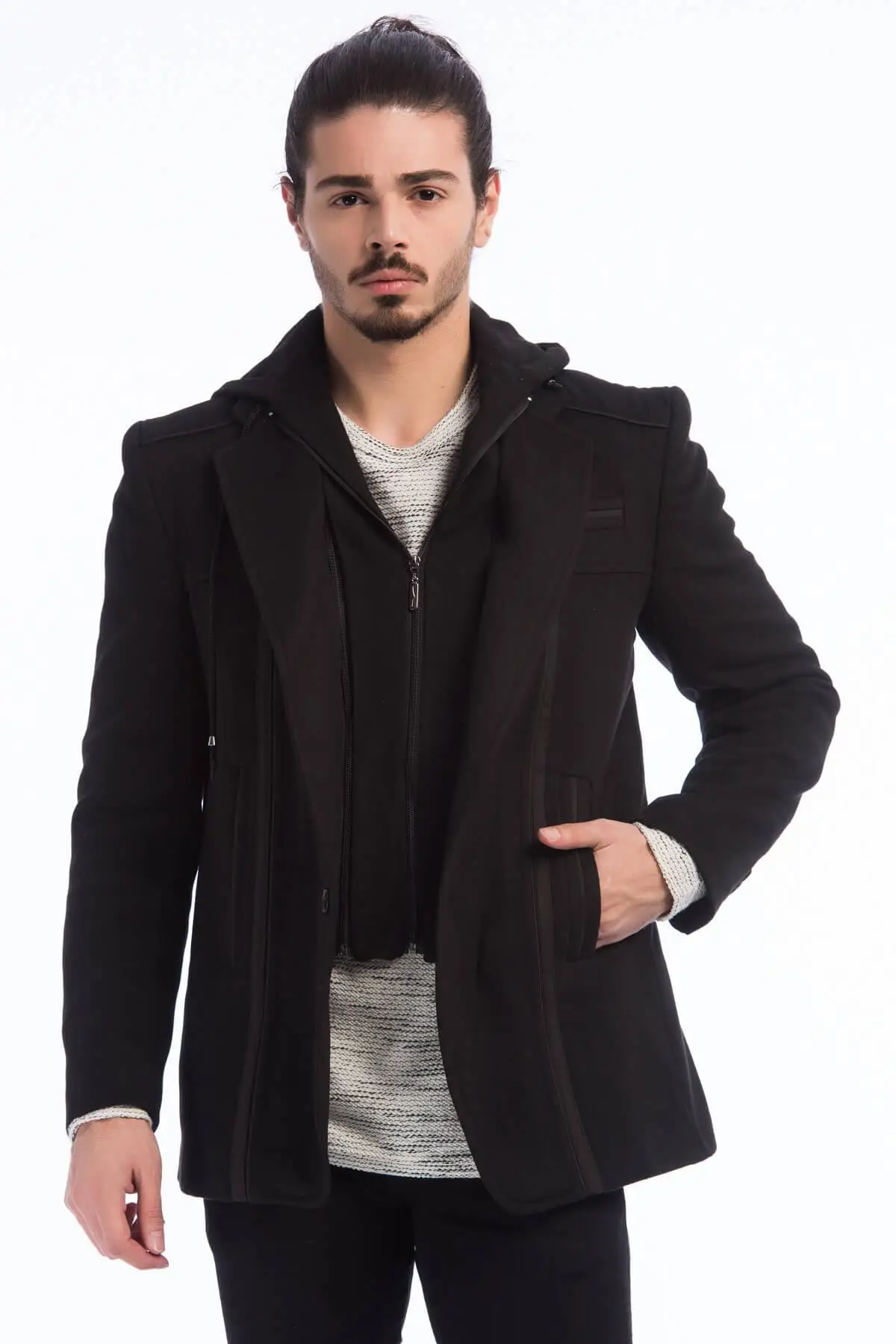 Dewberry мужские черные Coat-1030001K7502