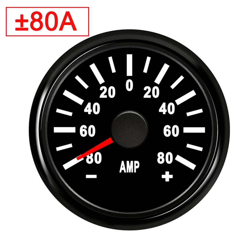 Amperemeter 150A painel универсальная мото Автомобильная лодка 52 мм Ампер ток метр Калибр 9-32 В с красной подсветкой для наклейки на автомобиль мотоцикл