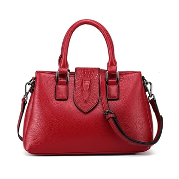 

Women's Bag Luxury High Quality Classic Crocodile Pattern Handbag Brand Designer Large Capacity OL Shoulder Messenger Bag Sac