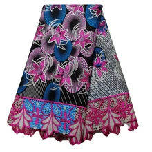 Высококачественная кружевная ткань восковой шнур кружевная ткань Африканская кружевная ткань восковой шнур кружева для женщин Свадебное платье 82904