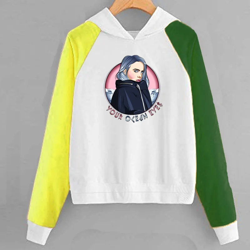 Billie Eilish, толстовка для мальчиков, куртка, пальто, комикс, мультфильм, американский рэпер, Billie Eilish, толстовка, для женщин, мужчин, хип-хоп, толстовки - Цвет: style 10