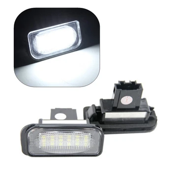

2X 18 LED Car Number License Plate Lights Lamps White For Mercedes Benz C-Class W203 4Door Sedan 2001-2007 Car Styling