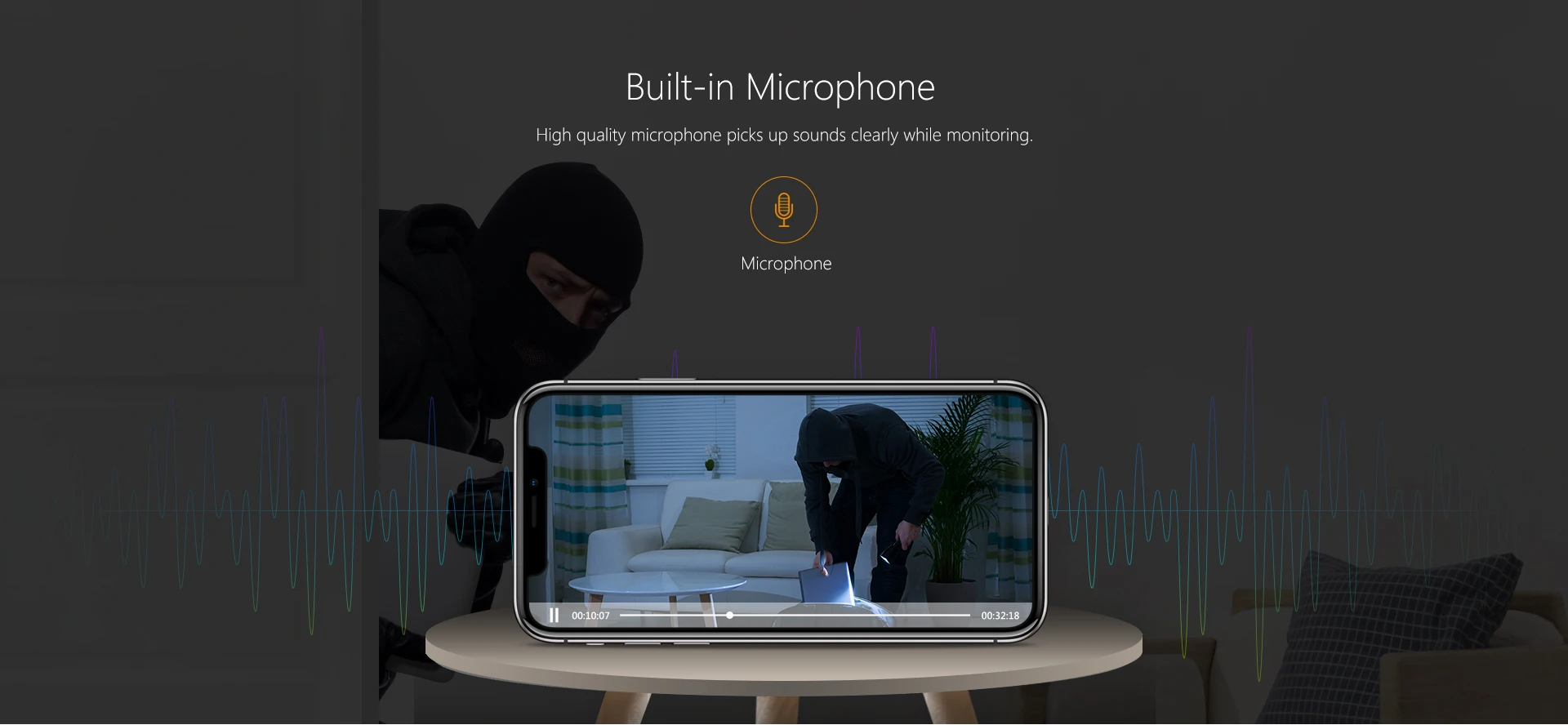 bebê câmera de detecção humana h265 compacto câmera inteligente interior