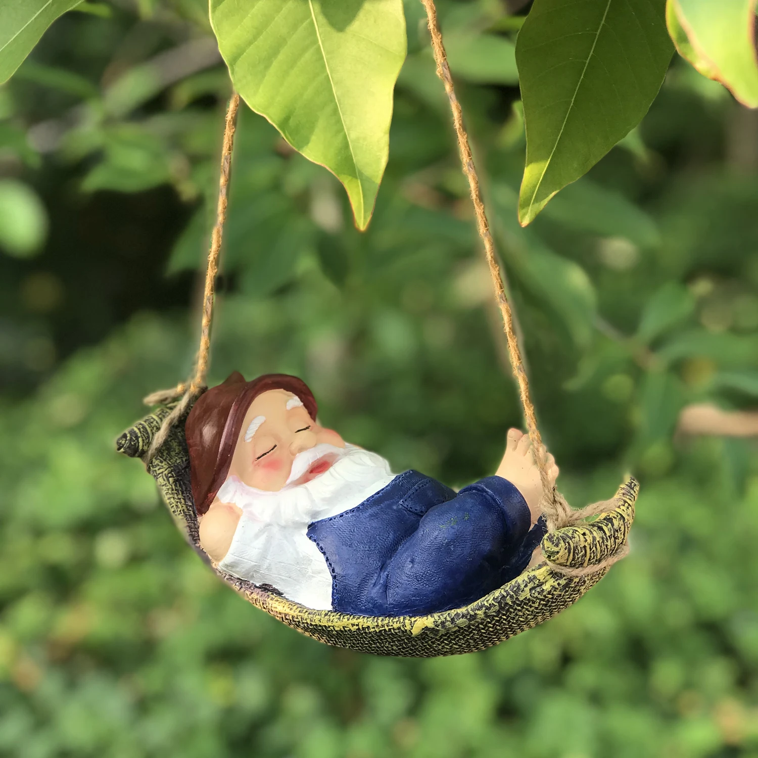 Креативная Милая лягушка, кошка, собака, смола, лежащая Статуэтка Санта Клауса, сад, висят на дереве, декоративная подвеска, украшение для дома и улицы
